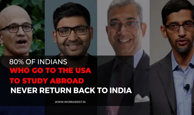 80% Indian Students Studying in the USA Don't Return Back India